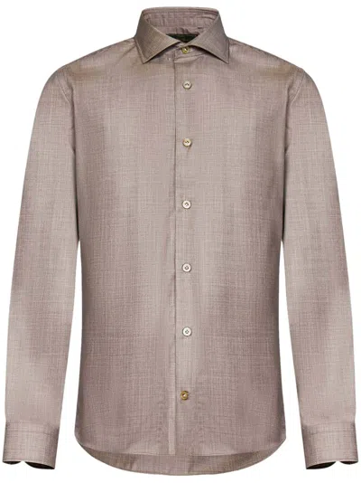 Franzese Collection Donald Trump Shirt In Brown