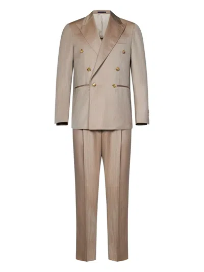 FRANZESE COLLECTION DOUBLE-BREASTED WOOL SUIT