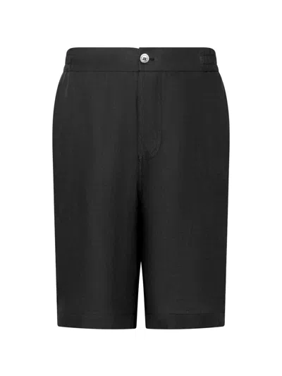 Franzese Collection Elasticated Waistband Shorts In Black