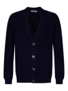Franzese Collection Fishermans Rib-stitch Cashmere Knit Cardigan In Blue