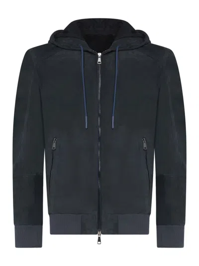 Franzese Collection Franzese Napoli Bugatti Model Jacket In Blue