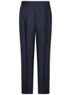 Franzese Collection Tailored Capri Model Trousers In Loro Piana Fabric In White