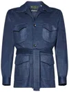 Franzese Collection Franzese Napoli David Beckham Model Blazer In Blue
