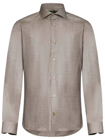 Franzese Collection Franzese Napoli Donald Trump Model Shirt In Neutral
