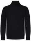 Franzese Collection Refined Turtleneck Sweater In Zegna Baruffa Wool In Black