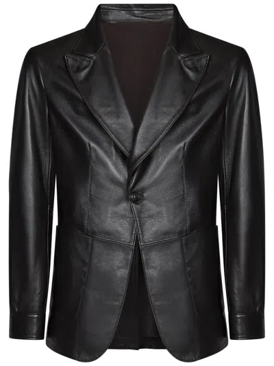 Franzese Collection Franzese Napoli Gianni Agnelli Blazer In Black