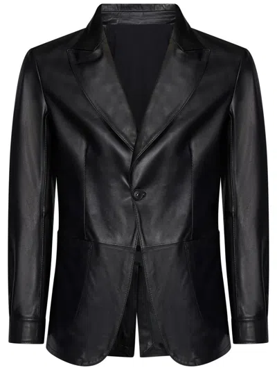 Franzese Collection Franzese Napoli Gianni Agnelli Blazer In Black