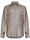 Franzese Collection Franzese Napoli Gianni Agnelli Model Shirt In Brown