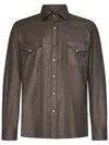 Franzese Collection Franzese Napoli Gianni Agnelli Model Shirt In Brown