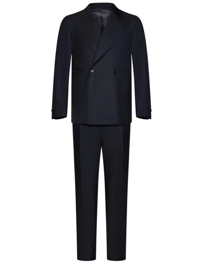 Franzese Collection Franzese Napoli Gianni Agnelli Model Suit In Blue