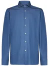 Franzese Collection Franzese Napoli James Bond 007 Model Shirt In Blue