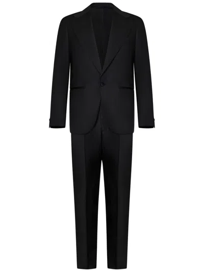 Franzese Collection Franzese Napoli Jannik Sinner Model Suit In Black