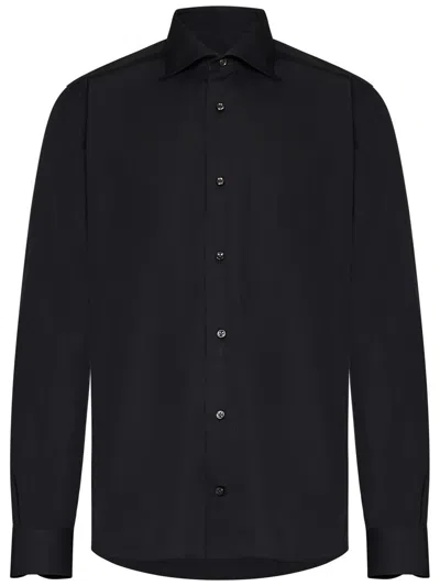Franzese Collection Franzese Napoli Montezemolo Model Shirt In Black
