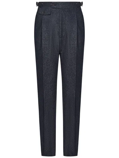 Franzese Collection Franzese Napoli Stefano De Martino Model Trousers In Black