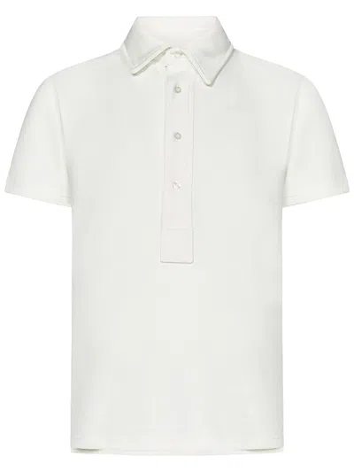 Franzese Collection Franzese Napoli Wimbledon Model Polo Shirt In White