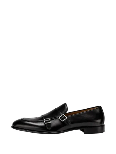 Franzese Collection Gagà Napoletano Double-buckle Monk Shoes In Black