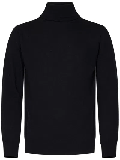 Franzese Collection Franzese Napoli George Clooney Model Sweater In Black