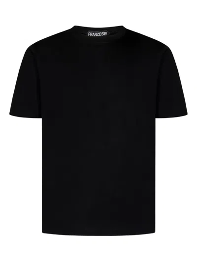 Franzese Collection Gianni Agnelli Crew-neck T-shirt In Black