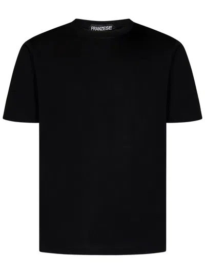 Franzese Collection Gianni Agnelli Model T-shirt In Black
