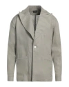 Franzese Collection Man Blazer Military Green Size Xxl Linen In Sage Green