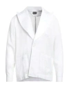 Franzese Collection Man Blazer White Size Xxl Linen In White