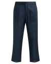Franzese Collection Man Pants Midnight Blue Size L Linen