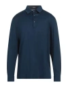 Franzese Collection Man Polo Shirt Navy Size Xxl Cotton