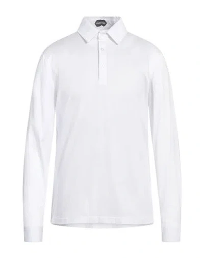 Franzese Collection Man Polo Shirt White Size Xxl Cotton