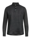 Franzese Collection Man Shirt Black Size L Linen