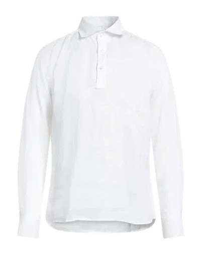 Franzese Collection Man Shirt White Size L Linen