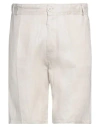Franzese Collection Man Shorts & Bermuda Shorts Beige Size Xxl Linen