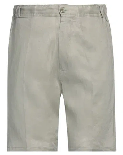 Franzese Collection Man Shorts & Bermuda Shorts Sage Green Size Xxl Linen