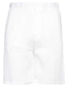 Franzese Collection Man Shorts & Bermuda Shorts White Size Xxl Linen