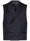Franzese Collection Franzese Napoli Stefano De Martino Model Gilet In Blue