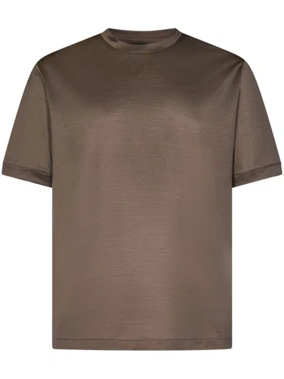 Franzese Collection Franzese Napoli Capital Model T-shirt In Brown