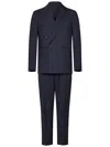 Franzese Collection Stefano De Martino Double-breasted Suit In Blue