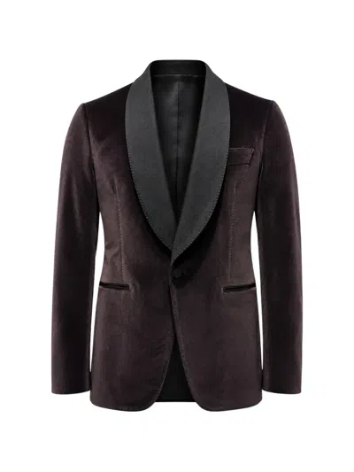 Franzese Collection Oscar-winning Red Ccarpet Blazer In Brown