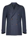 Franzese Collection Franzese Napoli David Beckham Model Blazer In Blue