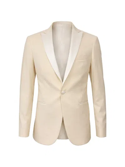 Franzese Collection Peaked-lapel Blazer In Neutral