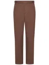 Franzese Collection Franzese Napoli Brad Pitt Model Trousers In Brown