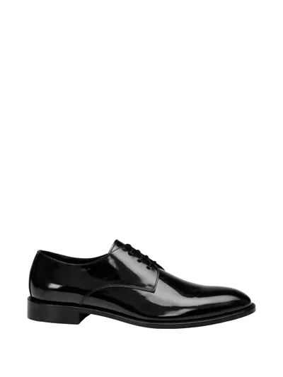 Franzese Collection Prince Of Savoy Patent-leather Derby Shoes In Black