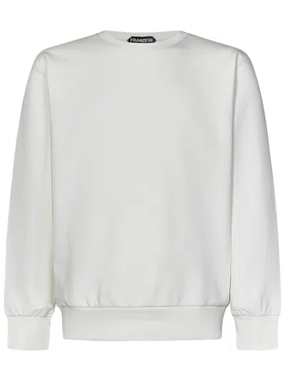 Franzese Collection Pronta Sartoria Franzese Napoli Tom Ford Model Sweatshirt In White