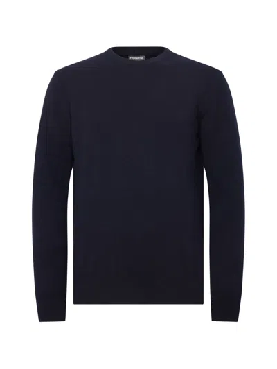Franzese Collection Silvio Berlusconi Crew Neck Sweater In Blue
