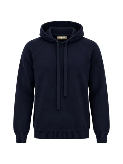 Franzese Collection Rocky Balboa Wool Hoodie In Blue