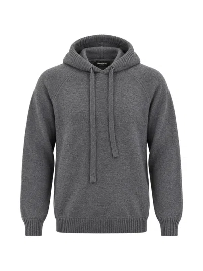 Franzese Collection Rocky Balboa Wool Hoodie In Gray