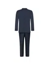 Franzese Collection Rolls-royce Single-breasted Buttoned Suit In Blue