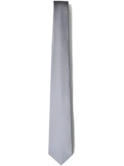 Franzese Collection Silk Tie In Grey