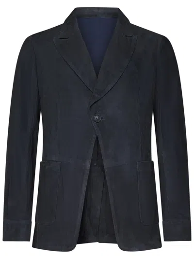 Franzese Collection Franzese Napoli Gianni Agnelli Model Blazer In Blue