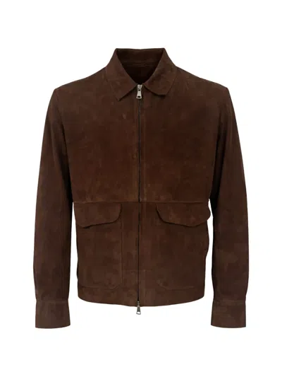 Franzese Collection Stefano De Martino Bonded Jacket In Brown