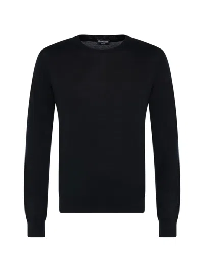 Franzese Collection Stefano De Martino Crew-neck Sweater In Black